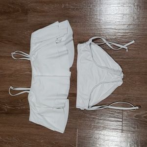 (M) NWT Temp Me Top & Anne Cole Bottoms Two Piece Bikini Cold Shoulder